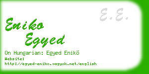 eniko egyed business card